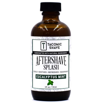 Taconic Shave Eucalyptus Mint Aftershave Splash – Refreshing, Alcohol-Free Men’S After Shave – Tones & Cools Skin Naturally – 4 Oz Usa Made