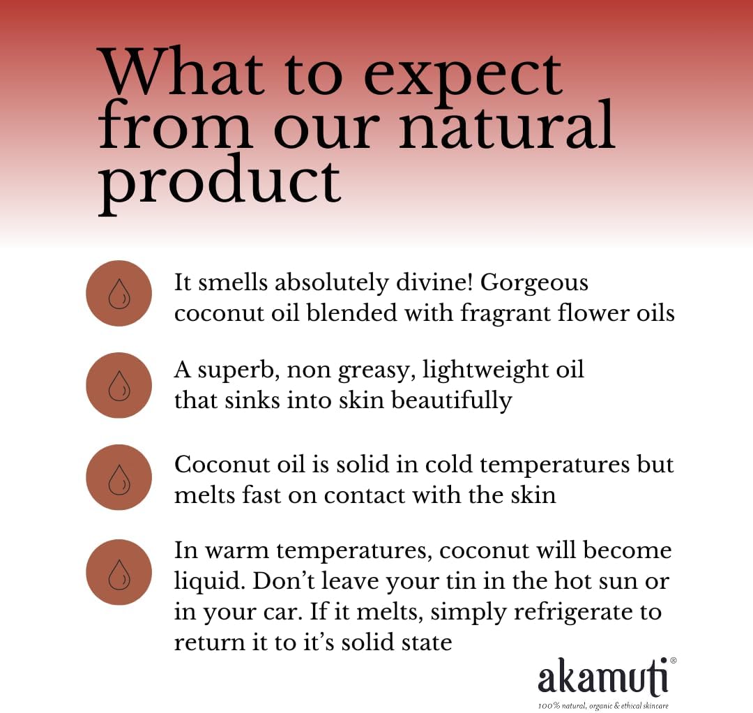 Akamuti Organic Coconut Oil with Ylang Ylang 175g : Amazon.co.uk: Grocery