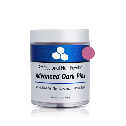 Deenti Pink & White Acrylic Nail Powder Set, Dark Pink 2Oz + Bright White 2Oz, Professional Nail Powder For Manicure, Nail Art, Fake Nails, Nail Carving And Extensions