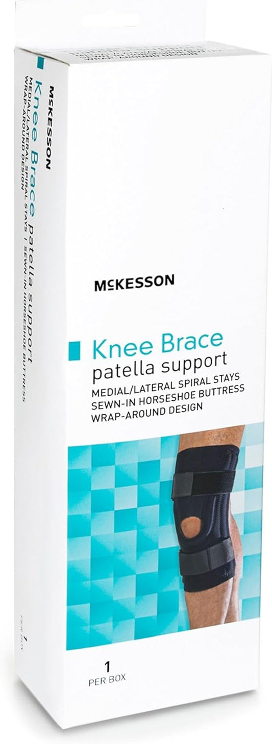 McKesson Knee Brace, Patella Support, 18 in to 20 1/2 in Circumference, Left or Right Knee, Medium, 1 Count