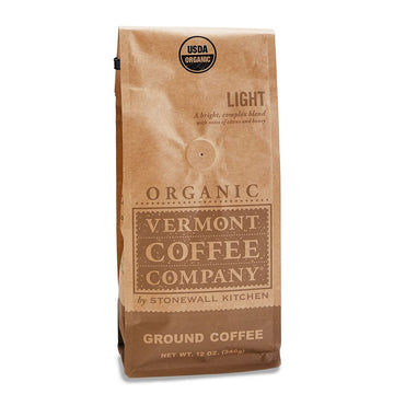 Vermont Coffee Company Organic Light Ground Coffee, 12 Oz