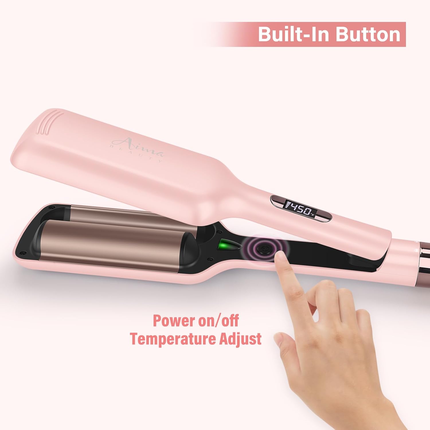 32Mm (1.25") Aima Beauty Twins Mermaid Shallow Hair Waver, Anti-Scald Hair Crimper 2 Barrel, Beach Wave Curling Iron, Curling Wand With Storage Lock 15S Heats Up Medium Short/Long Hair Prussian Blue : Beauty & Personal Care