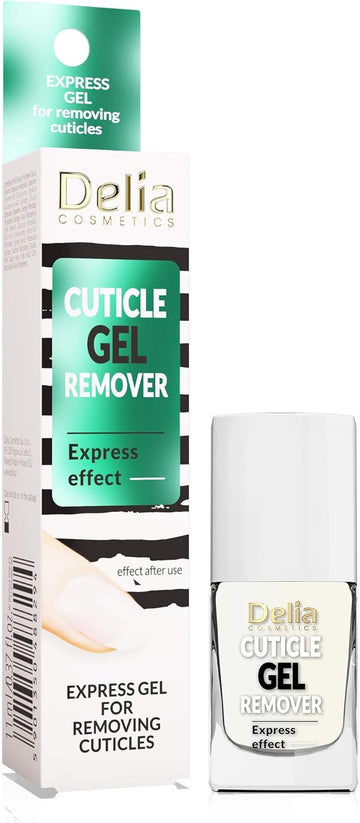 Delia Cosmetics - Cuticle Remover - Gel Formula - Softening With Aloe Vera & Vitamins A & F - Quickly Softens Dry Sin - 11 Ml