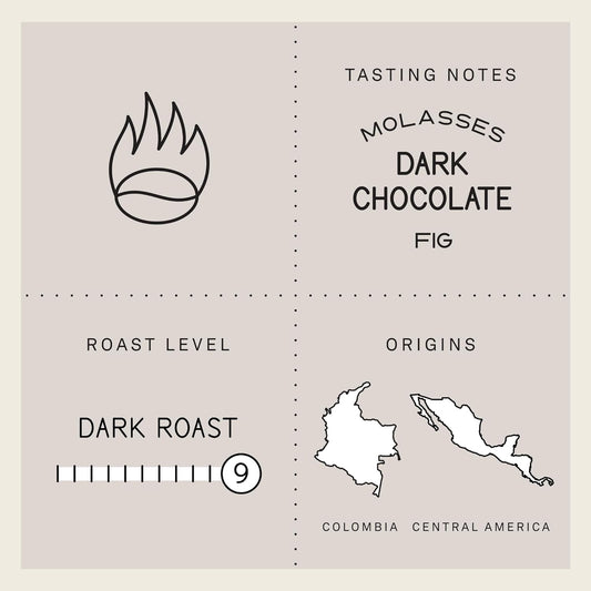 Verve Coffee Roasters Whole Bean Coffee Bronson Blend | French Dark Roast, Direct Trade, Resealable Pouch | Enjoy Hot Or Cold Brew | Ideal For French Press | 12Oz Bag