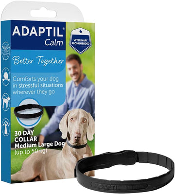 Adaptil Calm-On-The-Go Collar For Dogs Medium / Large, Adaptil Calming Dog Collar Helps Reduce Dog Anxiety With Natural Pheromones, Dog Calm Collar Helps To Reduce Stress And Behavioural Issues