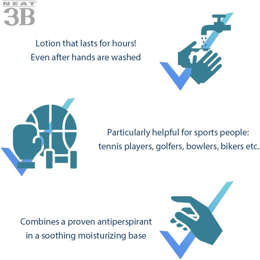 Neat® 3B Hand Saver Antiperspirant and Moisturising Lotion 50ml : Amazon.co.uk: Beauty