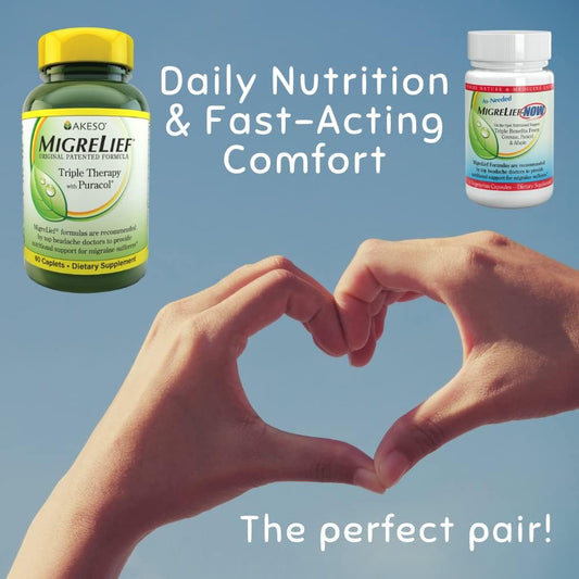 Migrelief Nutritional Support Kit For Migraine & Headache Sufferers O
