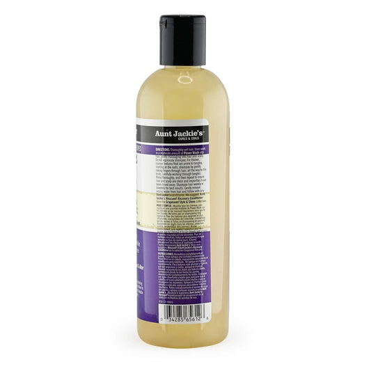 Aunt Jackie'S Grapeseed Style And Shine Recipes Power Wash Intense Moisture Clarifying Hair Shampoo, 12Oz