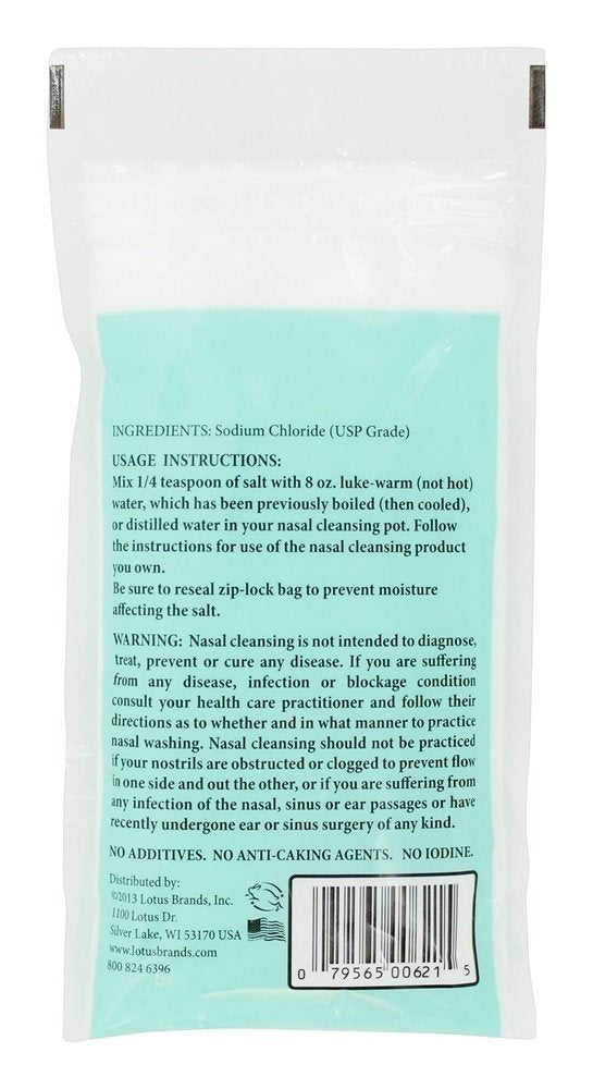 Ancient Secrets Nasal Cleansing Salt Bag 8 Oz