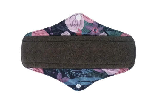 10PCS 10 Inch Regular Reusable Washable Charcoal Bamboo Cloth Mama Menstrual Sanitary Pad+1PC Wet Bag