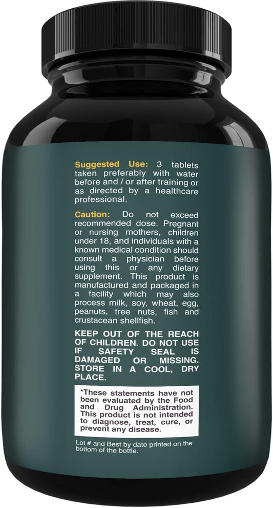 Branch Chain Amino Acids Supplement - Vegan Bcaa Tablets Post Workout Muscle Recovery And Muscle Growth Support - Branched Chain Amino Acids Supplement For Men And Womens Workout Recovery 60 Count