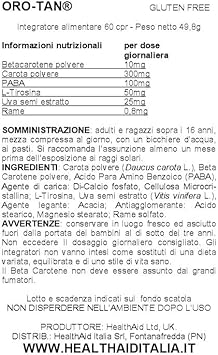 Healthaid Orotan Sun Tanning - 60 Tablets