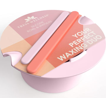 Tress Wellness Wax Warmer Silicone Liner - Easy to Clean Silicone Wax Warmer Bowls with 2x Silicone Spatulas Compatible with 16oz Electric Waxing Kit