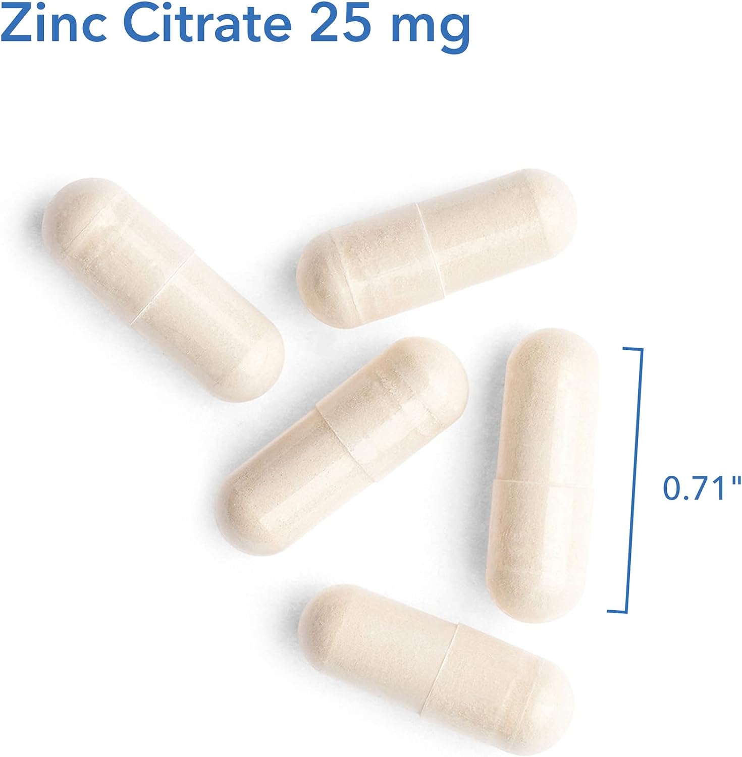 Allergy Research Group - Zinc Citrate 25 mg - Immune, Mood, Bone Suppo