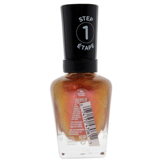 Sally Hansen Miracle Gelā¢, Sundown Socialite, Long Lasting, Gel-Like Formula, No UV Lamp Needed, Orange Glitter Nail Polish : Beauty & Personal Care