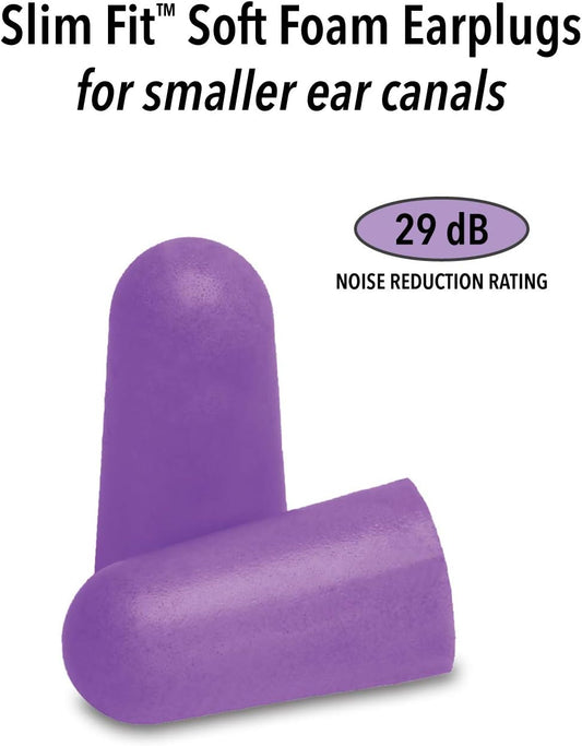Macks Slim Fit Soft Foam Shooting Ear Plugs, 3 Pair - Small Earplugs For Hunting, Tactical, Target, Skeet And Trap Shooting | Made In Usa
