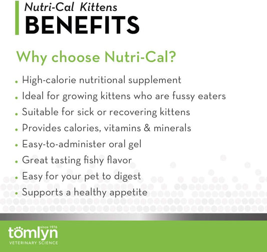 Tomlyn High Calorie Nutritional Gel For Kittens (Nutri-Cal) 4.25 Oz