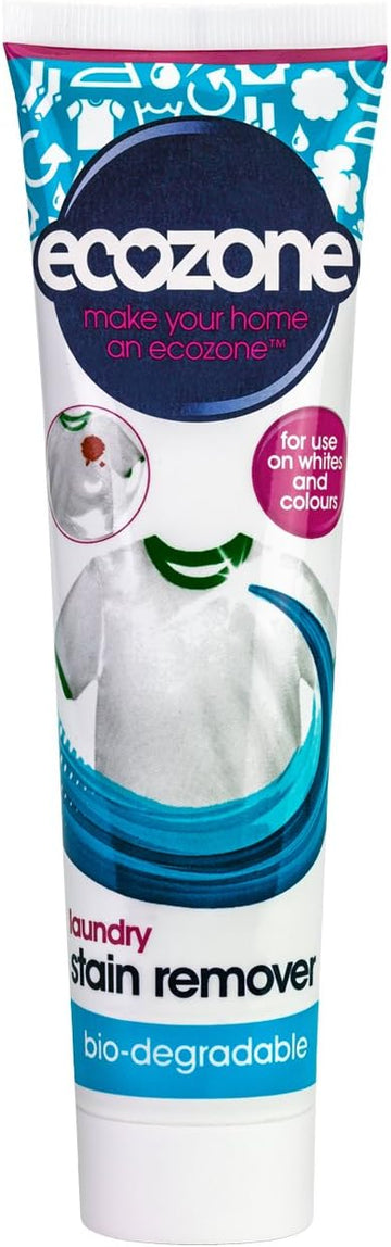 Ecozone Laundry Stain Remover, 135Ml, Removes Tough And Stubborn Stains Including Oil, Grease And Blood