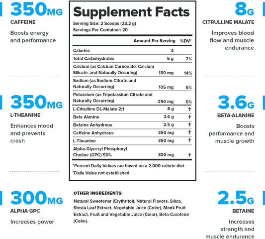 Legion Pulse Pre Workout Supplement - All Natural Nitric Oxide Preworkout Drink To Boost Energy, Creatine Free, Naturally Sweetened, Beta Alanine, Citrulline, Alpha Gpc (Pink Lemonade)