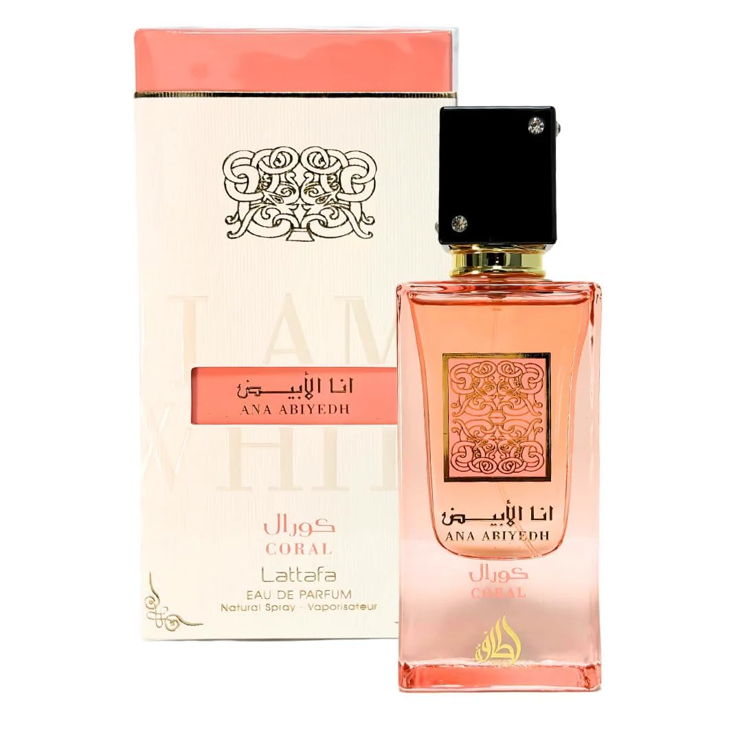 Lattafa Ana Abiyedh Coral For Unisex Eau De Parfum Spray, 2.0 Ounce / 60 Ml : Beauty & Personal Care
