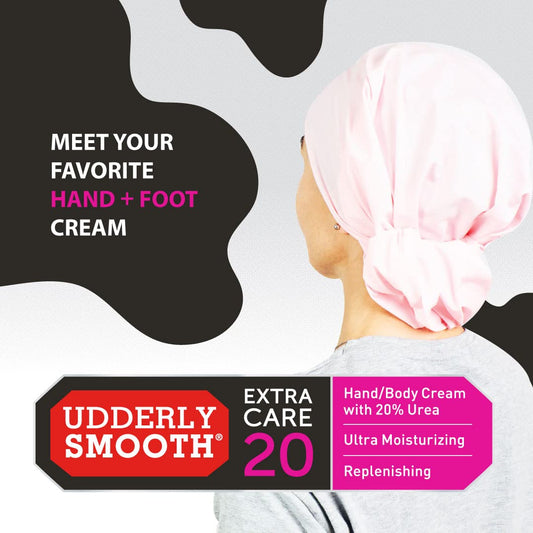 Udderly Smooth Extra Care Hand/Body Deep Moisturizing Cream With 20% Urea, Unscented, 8 Ounce
