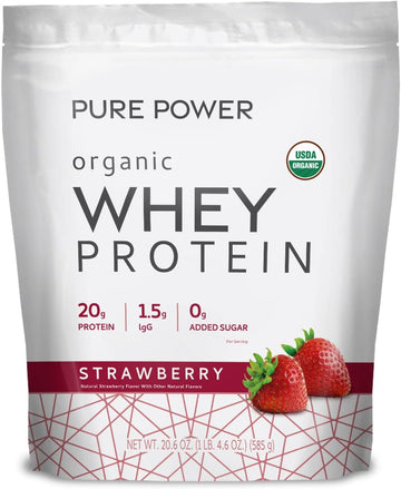 Dr. Mercola, Organic Miracle Whey Strawberry Protein Powder, 13.5 Oz (