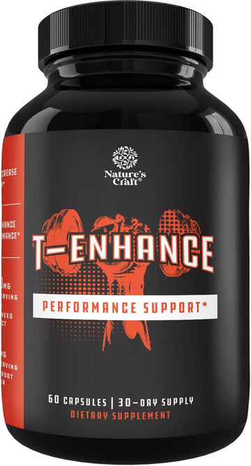 Natural Testosterone Booster For Men - Male Supplement Estrogen Blocker Energy Pills For Enlargement Muscle Builder And Mood Boost - Male Enhancing Energy Supplement