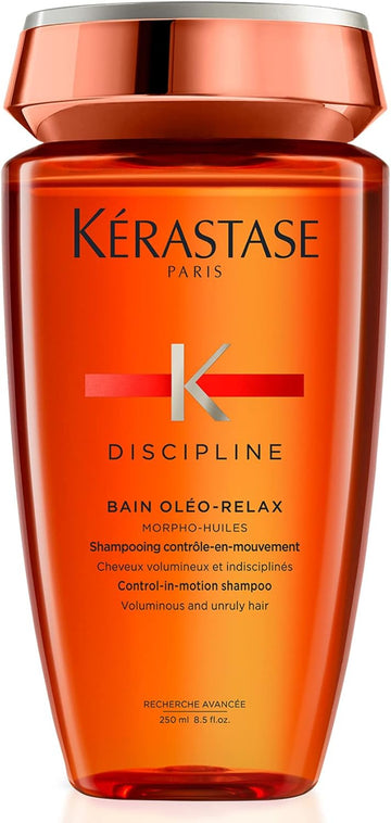 Kérastase Discipline, Oil-Infused Anti-Frizz Shampoo, For Voluminous & Unruly Hair, With Marula Oil, Bain Oleo Relax, 250Ml