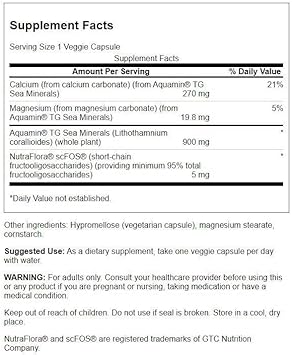Swanson Aquamin Sea Minerals: Red Mineral Algae 60 Veg Capsules