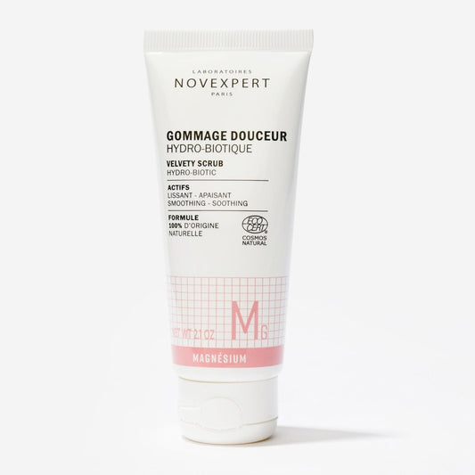 Velvety Scrub Hydro-Biotic - Creamy Texture - Gently Exfoliates Face And Lips - Hydrates And Soothes - Skin Feels Smooth - Hypoallergenic - Vegan - Combination, Normal And Dry Skin - 2 Oz