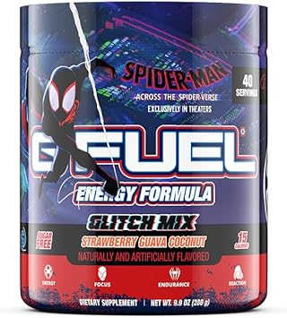 G Fuel Across The Spider-Verse Energy Powder, Sugar Free Clean Caffein