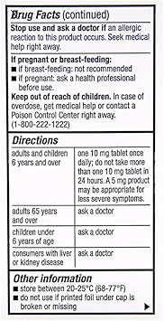 Perrigo Cetirizine Hydrochloride Tablets 10Mg, 300-Count