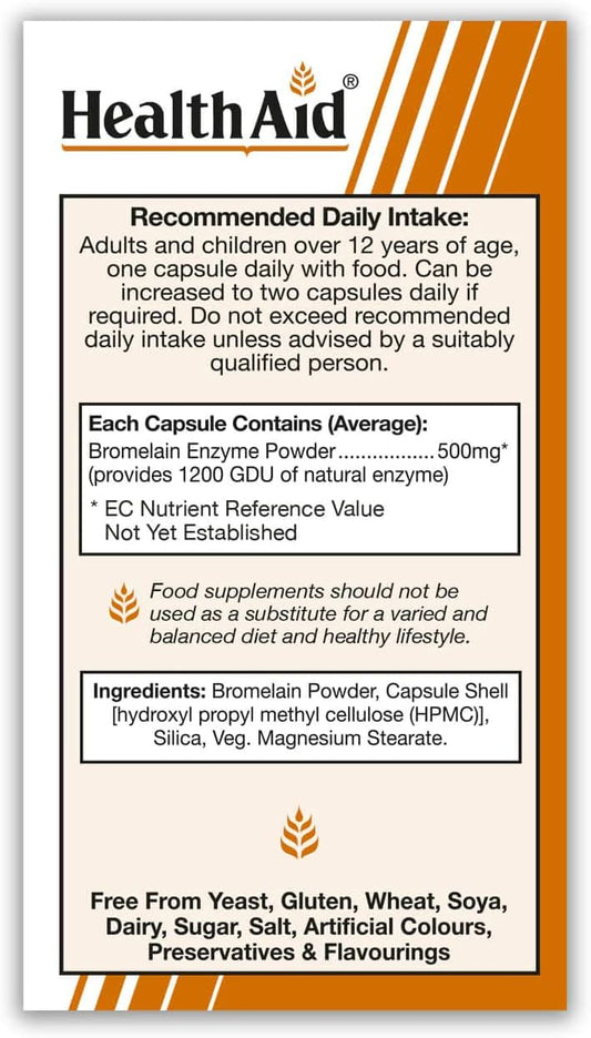 Healthaid Bromelain 500Mg - 30 Vegicaps