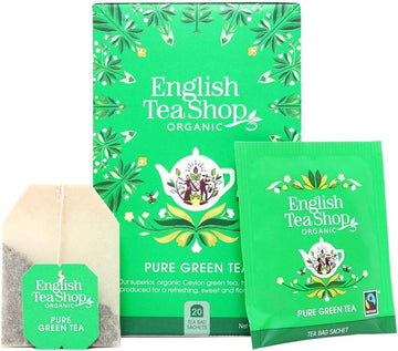 English Tea Shop - Pure Green Tea - 20 Tea Bag Sachets, 40 G (Pack Of 2)