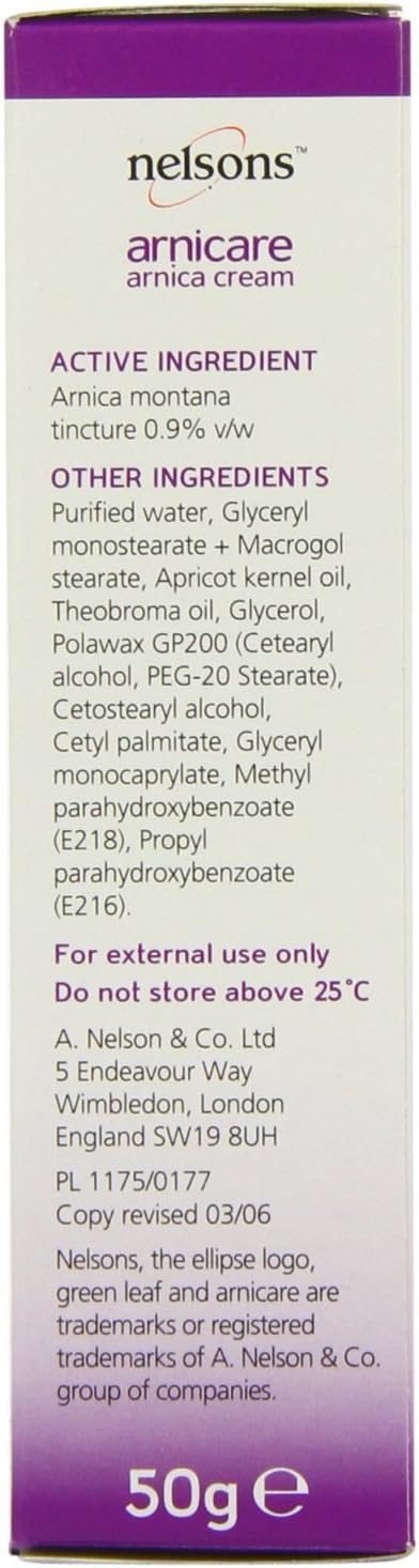 (2 Pack) - Nelsons - Arnicare Arnica Cream Nel-100238 | 50G | 2 Pack Bundle