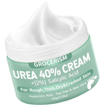Urea Cream 20 Percent For Feet Plus 2% Salicylic Acid 150G || Foot Cream And Hand Cream Maximum Strength With Hyaluronic Acid, Tea Tree, And Aloe Vera For Deep Moisturizes