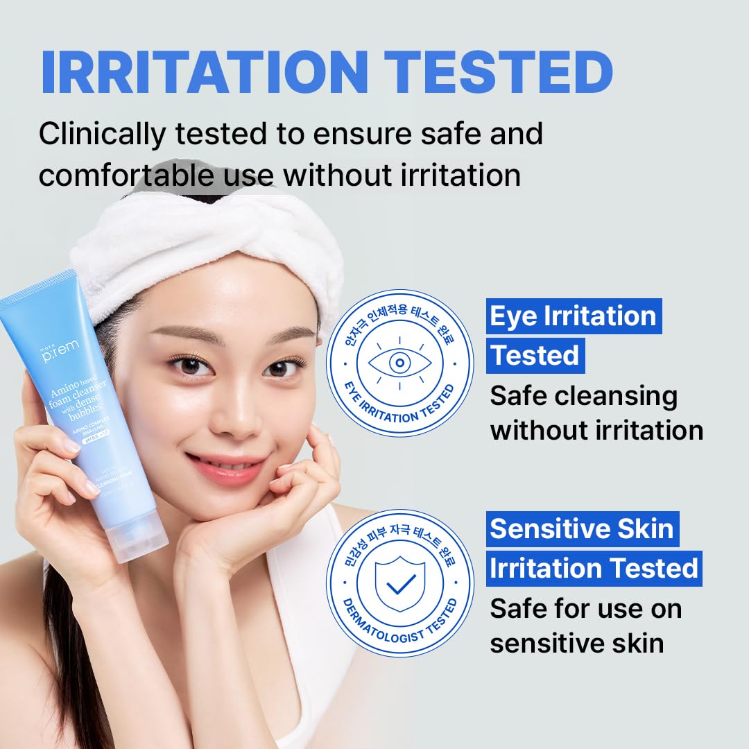 Makep:Rem Make P:Rem Safe Me. Amino Refresh Cleansing Foam, Instant Deep Pore Cleansing, Gentle Exfoliation With Bha & Lha, Korean Skin Care, 150Ml, 5.07 Fl.Oz. : Beauty & Personal Care