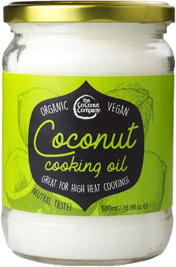 Organic Coconut Cooking Oil 500Ml - Organic, Vegan, 100% Natural, No Coconut Aroma, Neutral Taste