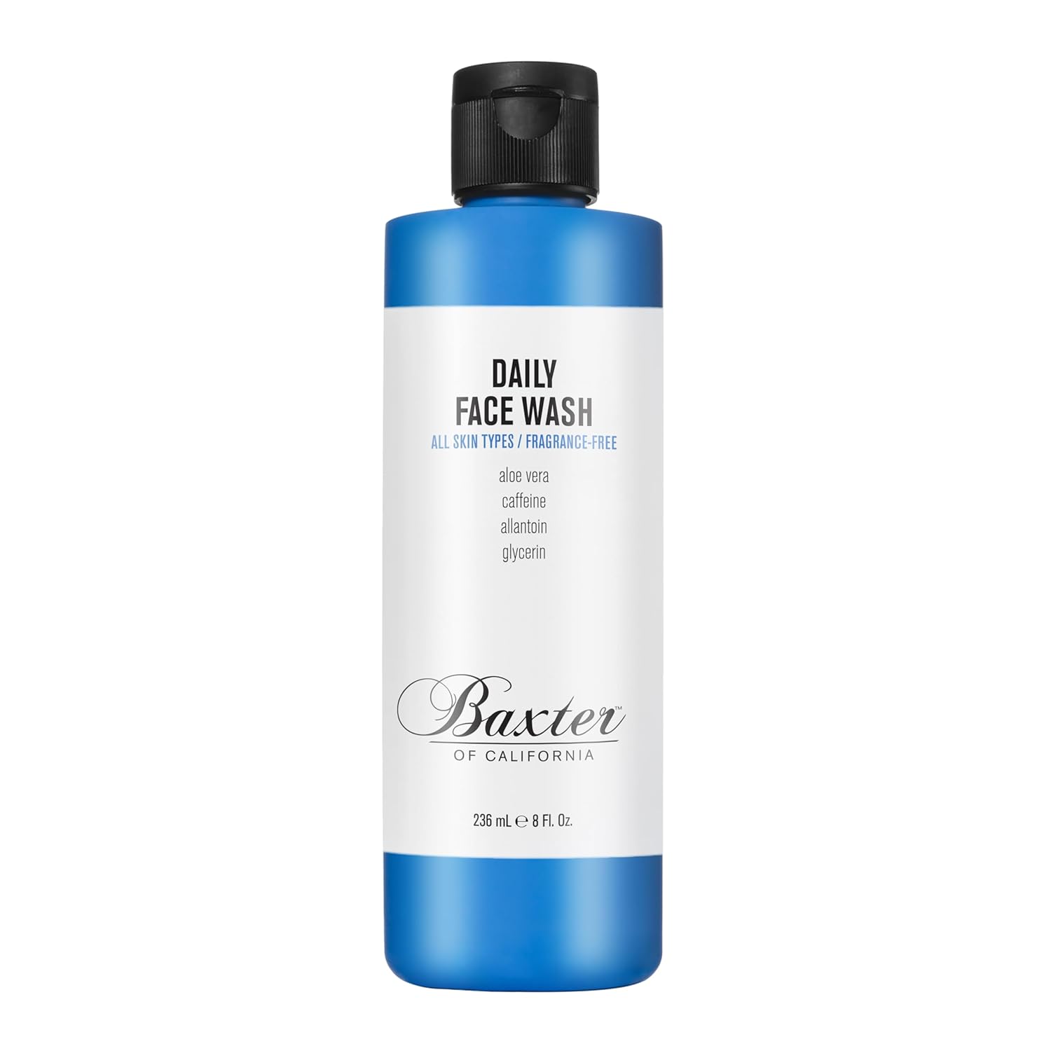Baxter Of California Daily Face Wash For Men | All Skin Types | Sulfate-Free | Fragrance Free | 8 Oz | Holiday Gift Guide : Beauty & Personal Care