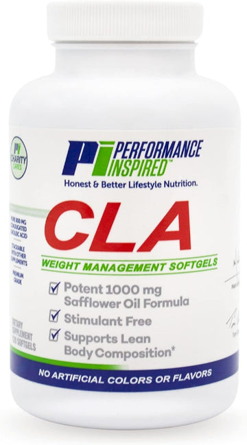 PERFORMANCE INSPIRED Nutrition - CLA Softgels - Big 120 Count