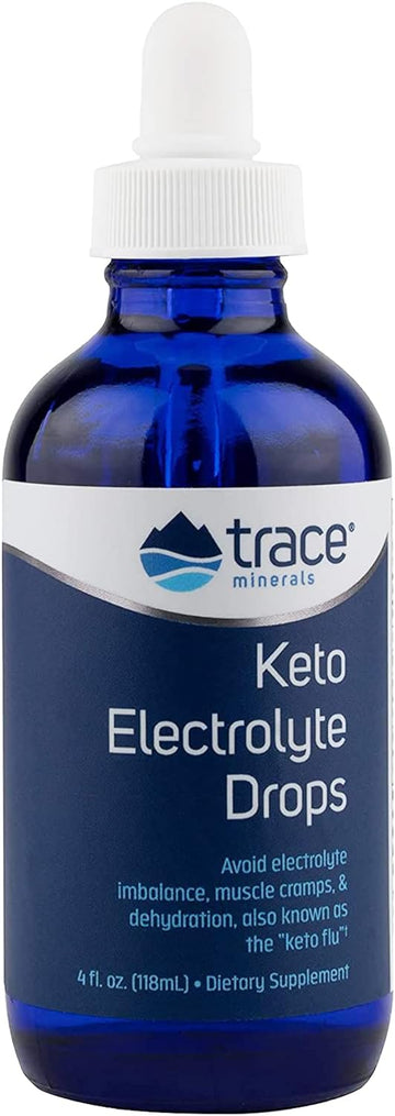 Trace Minerals | Keto Electrolyte Drops | Sugar Free Full Spectrum Electrolytes For Sustained Energy | Gluten Free, Vegan | 24 Servings