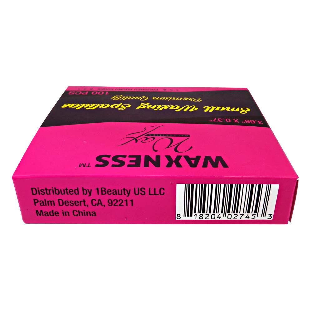 Waxness Wax Necessities Small Wax Wooden Applicators Spatulas Extra Polished Birchwood 100 Pack : Beauty & Personal Care