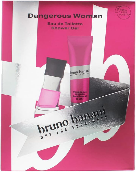 Bruno Banani Dangerous Woman 2 Piece Gift Set: Eau De Toilette 30Ml & Shower Gel 50Ml