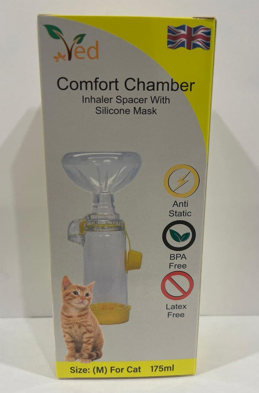Pet Inhaler Spacer (Comfort Chamber) for Improved Breathing of Your cat and Furry Friend (Yellow) : Amazon.co.uk: Health & Personal Care