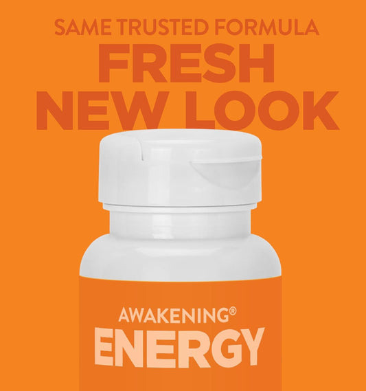 Awakening Natural Energy & Focus Nootropic Supplement With Panax Ginseng, Guarana Extract & Chromium Picolinate | Brain Supplement For Focus, Energy, Mood & Clarity | Gluten Free Veggie, Usa - 60 Caps