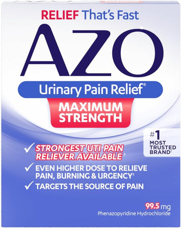 Azo Max Blistered Tablets β Maximum Strength Urinary Pain Relief, 12 Tablets