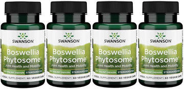Swanson Standardized Boswellia Phytosome 300 Milligrams 60 Veg Capsules (4 Pack)