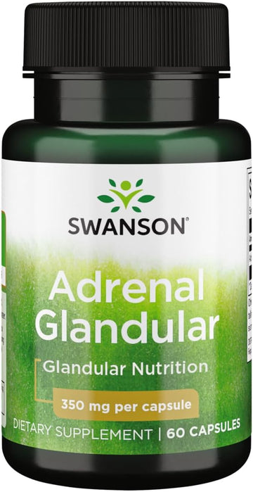Swanson Adrenal Glandular 350 Mg 60 Caps