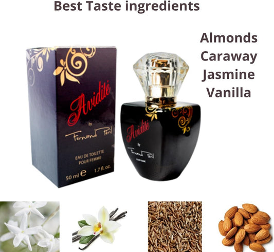 Avidite Erotic Perfume With Pheromones For Women By Fernand Peril โ Sensual & Attractive Scent To Awaken Desire In Men โ Mystic Fragrance Almond, Caraway, Jasmine, Jacaranda, Vanilla & Musk 50Ml