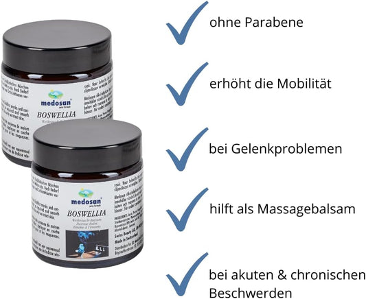 5X Medosan Boswellia Cream For Joint Pain And Swelling | Powerful Anti-Inflammatory Effects For Your Joints And Muscles | Ideal Remedy For Arthritis, Back Pain Or General Muscle Pain Conditions | New Size 100Ml